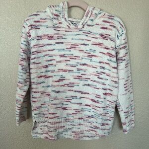 Girls DKNY hooded sweater size small (7/8).